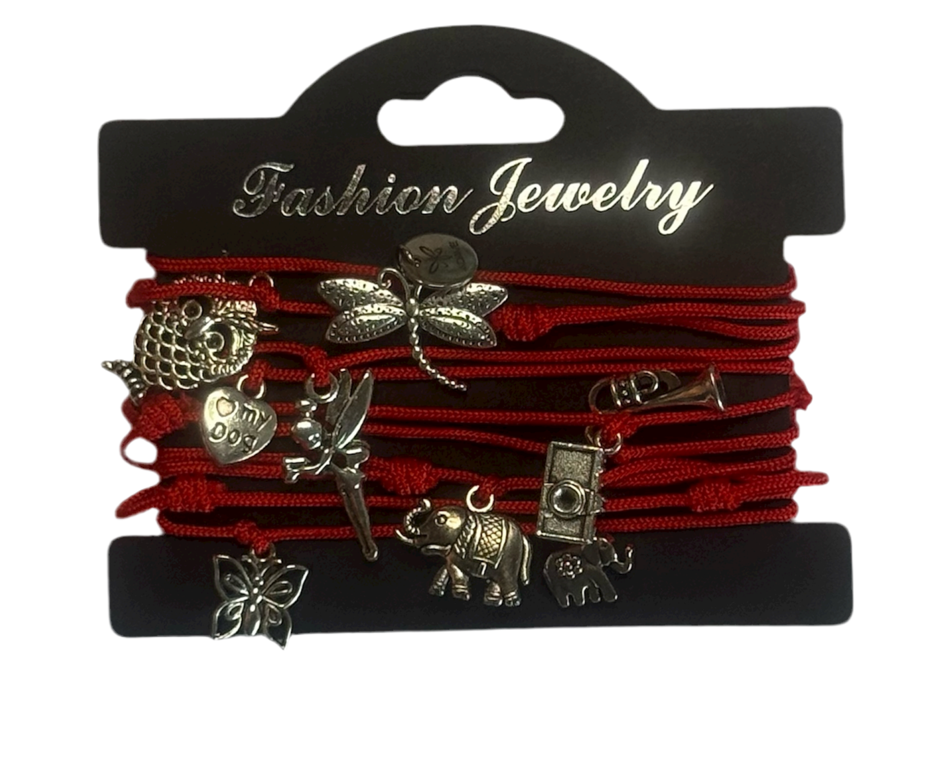 Pulseras 9 hilos con dijes al azar